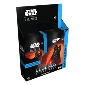 caja de sobres de leyendas de la fuerza carbonite edition